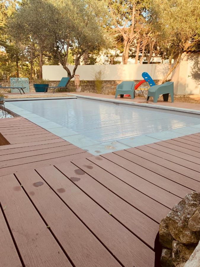 Appartement Independant Avec Jardin Et Acces Piscine Nîmes Buitenkant foto