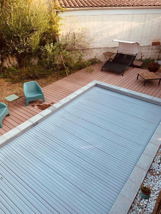 Appartement Independant Avec Jardin Et Acces Piscine Nîmes Buitenkant foto